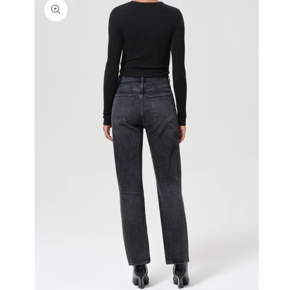 AGOLDE High Rise 90s Pinch Jeans - Black- Size 23 - Picture 4 of 14